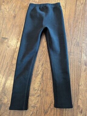 Fleece Lined Joggers, Thick Cozy Fleece By Tianjue  Black Like New Size 14